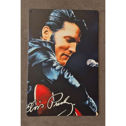 Plaque métallique décorative Elvis Presley