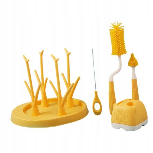 Brosse À Biberon Sèche-Biberon Jaune