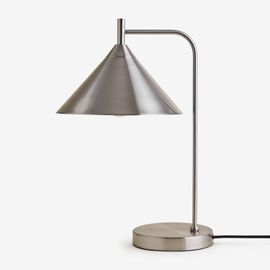 Lampe De Table En Métal Cambrea Gris Chromé