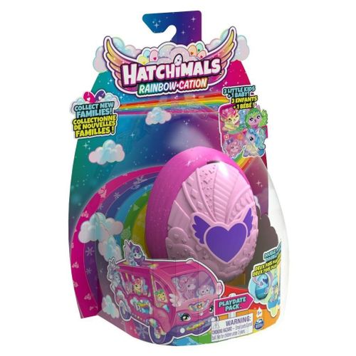Hatchimals Colleggtibles Pack De 4 Famille Surprise 3 Enfants + 1 Bebe Saison 2 (Assort)