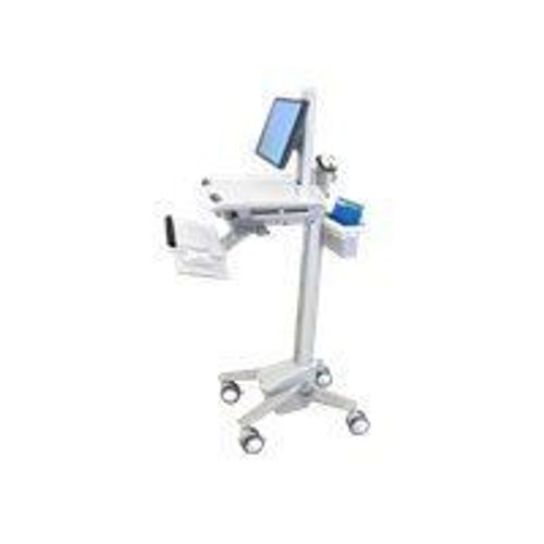 Ergotron Styleview Emr Cart With Lcd Pivot Blanc Ecran Plat Panier Mu