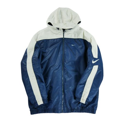 Reconditionné - Manteau Homme Solo Swoosh Vintage Y2k - Taille L - Homme - Marine