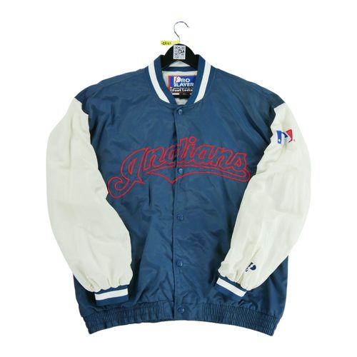 Reconditionné - Veste Homme Mlb Cleveland Indians Y2k - Taille L - Homme - Marine