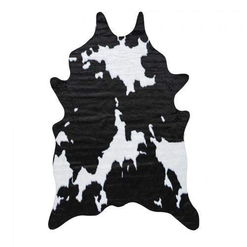 Tapis Imitation Peau De Vache Fo Po Noir, Blanc 150x200cm Motif Animaux