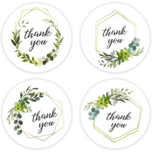 Merci Autocollants - 1000 Pcs Étiquettes Adhésives Étiquettes