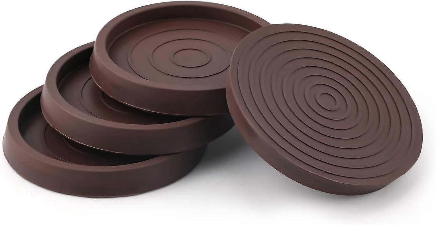 4pcs Meubles Caster Cups, 2,5 Pouces Rond Meubles Sous-Verres Meubl...