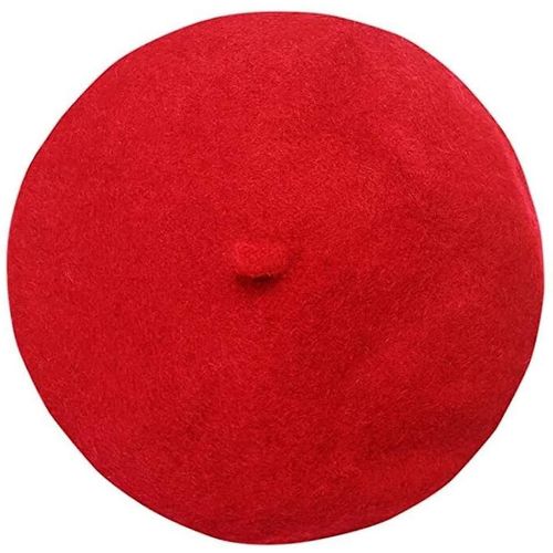 Barette Warm Winter Beret Unisexe Bonnet Pour Filles Dames (Rouge)