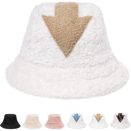 Almi Winter Bucket Hat - Femmes Fluffy Fisherman Hat Appa Bucket Hat Fuzzy Furry Faux Cadeau