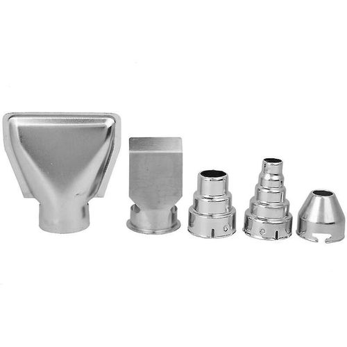 Almi Set De 5 Buses de Pistolet à Air Chaud en Acier Inoxydable Cadeau