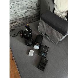 Nikon D3500 24.2 Mpix + (Objectif 18-55mm 1:3.5-5.6G + Objectif 70-300mm 1:4.5-6.3G) - Noir