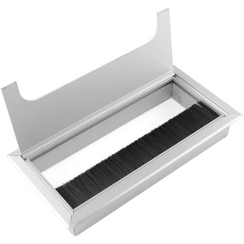 2pcs Câble De Bureau Grommet 160x80mm, Trou De Câble En Métal Couverture Table Grommet, Ordinateur