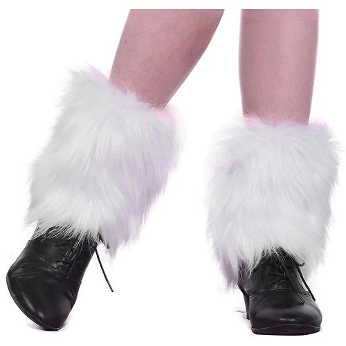 Femme Fourrure Leg Warmer Hiver Short Boot Cuffs Covers Sleeves Ttw0071