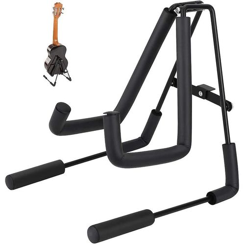 Ukulélé Violin Stand Pliable Métal Support Éponge Support Violon Pad Portable