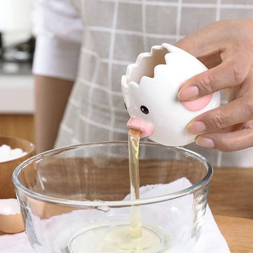 Blanc D¿Oeuf Jaune Céramique Séparateur D¿Oeufs Ustensile De Cuisine Petit Bakeware Petit Poulet Oeuf Shap