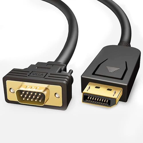 Câble vers Vga.adaptateur vers câble Vga 1.8m.male Dp In To Vga Adaptateur Cord.1080p@60hz