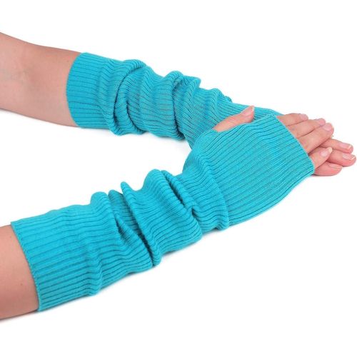 Cachemire Mélangé Manchette Mitaines Pour Femmes Avec Trou De Pouce