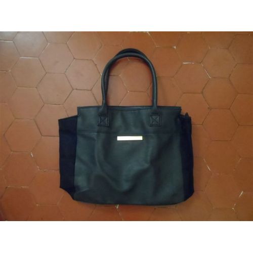 Sac à main synthétique bleu EAC