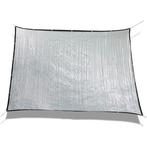 Toile D'ombrage Serre Rectanglulaire,3x4m, Toile D'ombrage Pergola,Aluminet Bâche Anti Uv 70% Pour Voiture & Animaux,Argenté¿