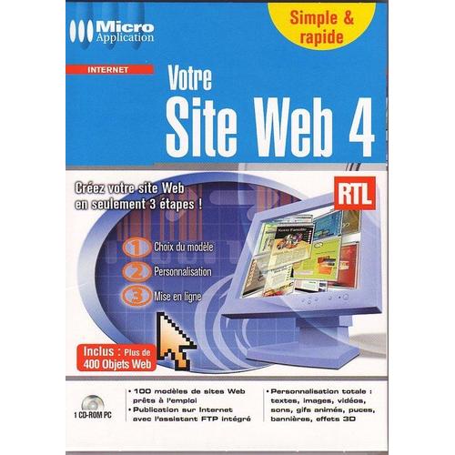 Votre Site Web - (Version 4 ) - Ensemble De Boîtes - 1 Utilisateur - Cd - Win