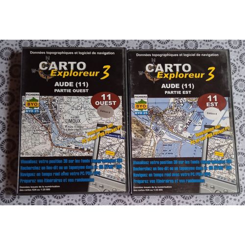 Lot 2 Logiciels Carto Exploreur Aude Parties Est Et Ouest Edition 6