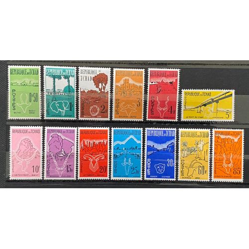 Lot De 13 Timbres Neufs** Tchad 1961/62 Y&t N° 66 À 78