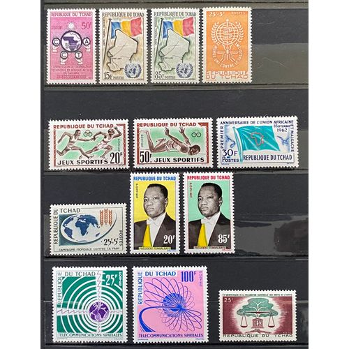 Lot De 13 Timbres Neufs** Tchad 1960 / 1963