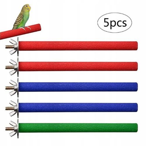5pcs Perchoirs A Oiseaux En Bois Perroquet Rugueux Kla