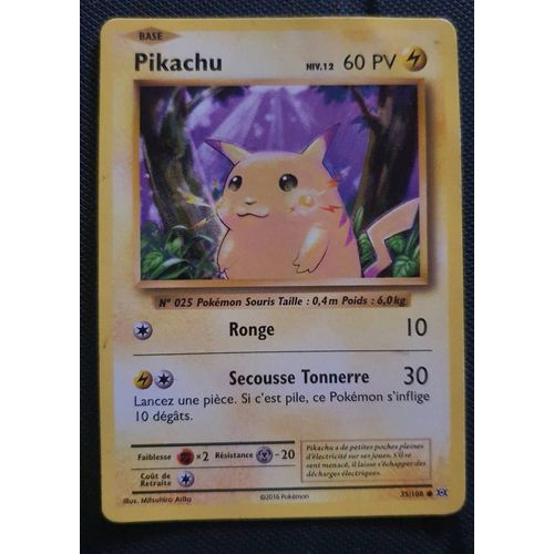 Je Mets En Vente Ma Carte Pokemon Carte Pokémon 35-108 Pikachu Niv.12 60 Pv Xy - Evolutions En Très Bonne État. Ne Présente Aucune Rayure.