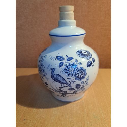 Pot en porcelaine PB avec bouchon motifs Paons