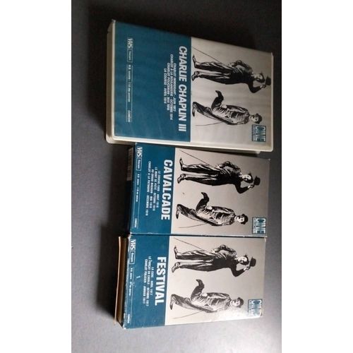 Cassettes vhs charlie Chaplin