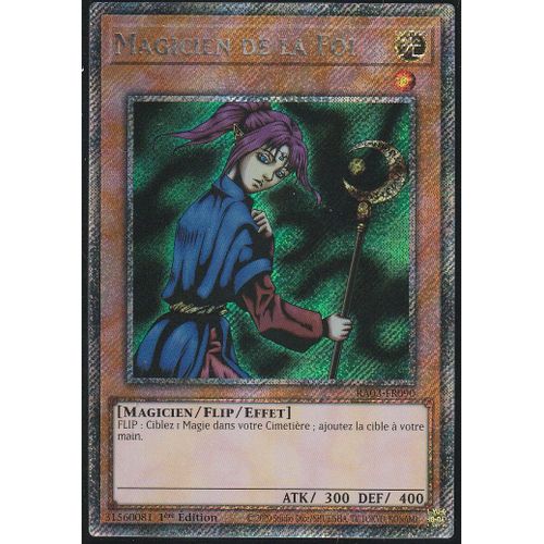 Carte Yu-Gi-Oh - Magicien De La Foi - Ra03-Fr090 - Platinium-Rare
