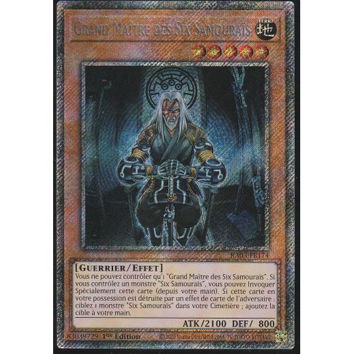 Carte Yu-Gi-Oh - Grand Maitre Des Six Samourais - Ra03-Fr174 - Platinium Rare