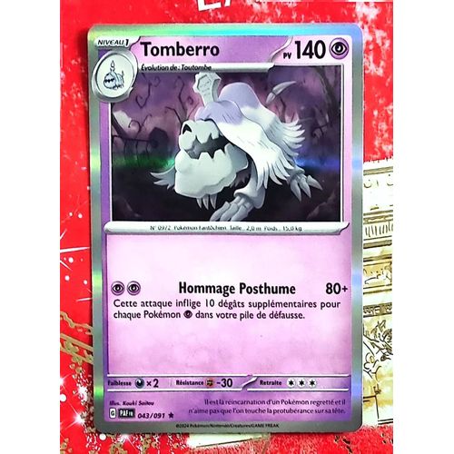Tomberro Carte Pokemon/ 51/M3