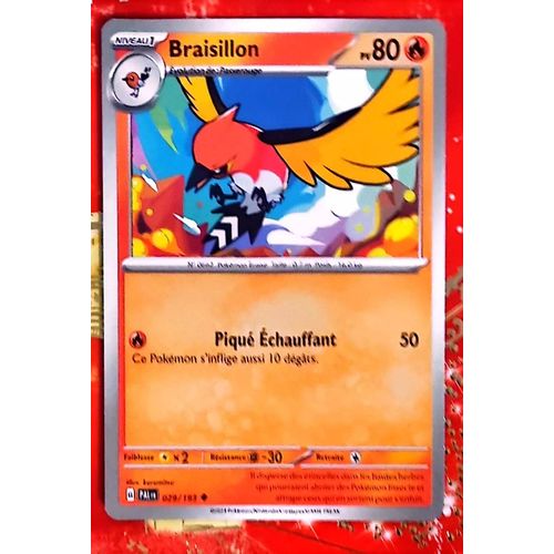 Braisillon Carte Pokemon/ 51/M3