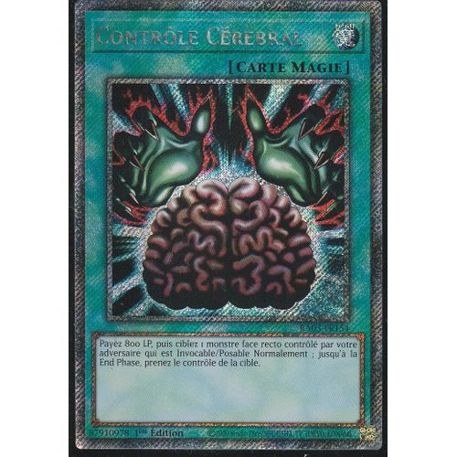Carte Yu-Gi-Oh - Contrôle Cérébral - Ra03-Fr154 - Platinium-Rare