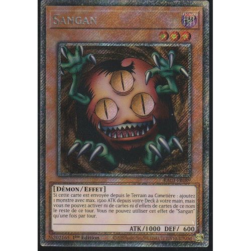 Carte Yu-Gi-Oh - Sangan - Ra03-Fr089 - Platinium Rare