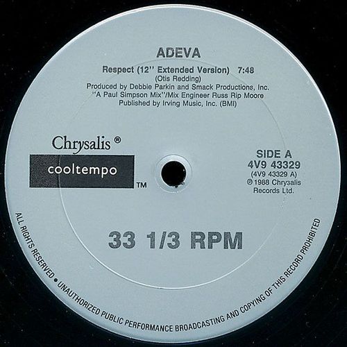 Maxi 45 Tours Adeva – Respect – Vinyl (12", 33 ? Rpm), 1988