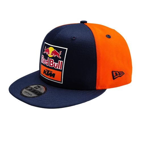 Casquette Plate New Era Replique De L'équipe Rb Ktm Racing Team Moto Gp Officiel - Adulte - Bleu Orange