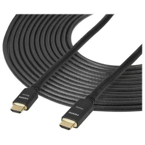 StarTech.com Câble HDMI haute vitesse actif de 20 m - Cordon HDMI vers HDMI CL2 pour installation murale - M/M - Ultra HD 4K - Câble HDMI - HDMI mâle pour HDMI mâle - 20 m - double blindage -...