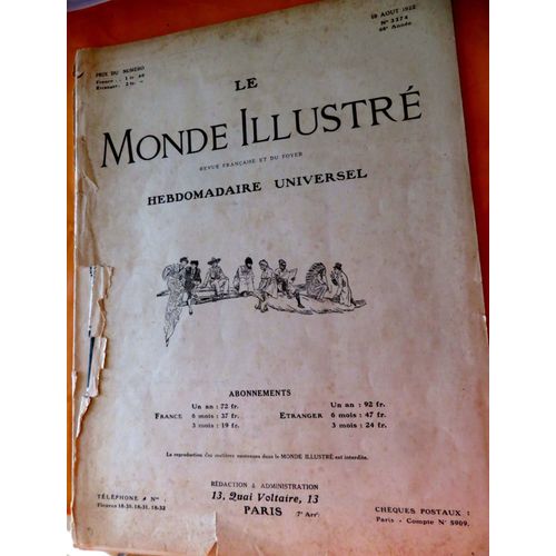 Le Monde Illustré Août 1922