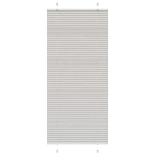 Vidaxl Store Plissé Gris Clair 90x200 Cm Largeur Du Tissu 89,4 Cm