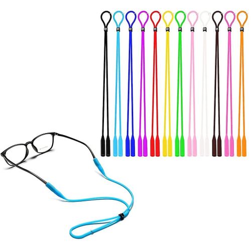 12pcs Lunettes En Silicone Antidérapantes Sangles Lunettes String Holder Reading Glass