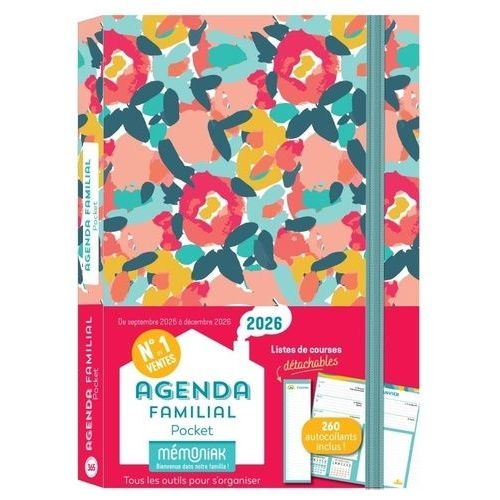 Agenda Familial Pocket Mémoniak - Avec 260 Autocollants