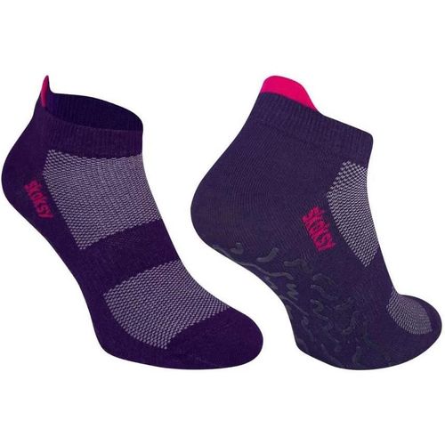 Zooksy Chaussettes Antidérapante Sport Parfaites Pour Yoga Et Pilates 36-40 Bleu Violet