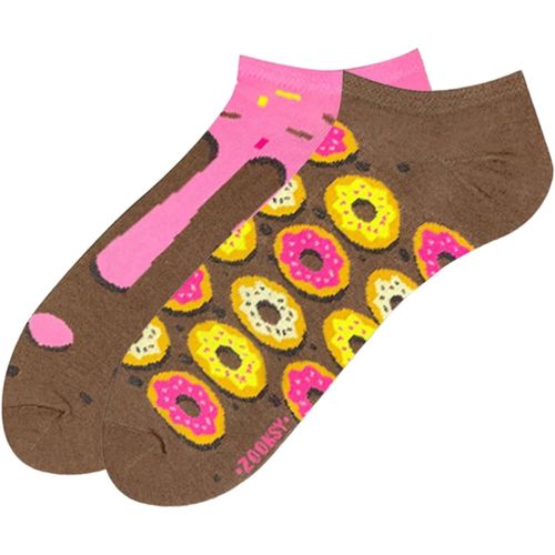 Zooksy Pack 2 Paires Chaussettes D'été Mixtury Longues Coton Donut 36-40