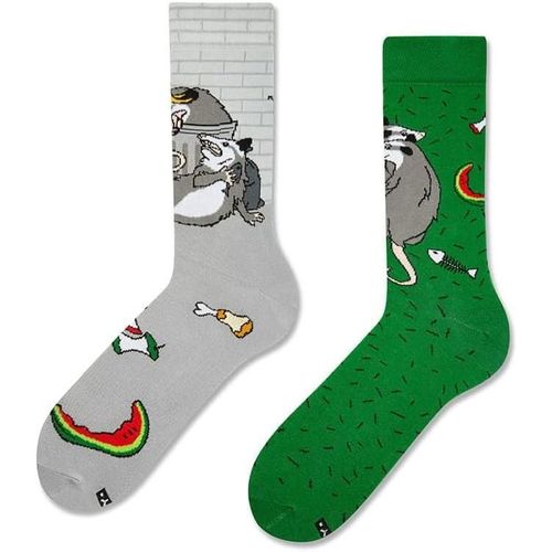 Zooksy Chaussette D'été Hommes Femmes 1 Paire Mixtury Longues En Coton Opossum 36-40