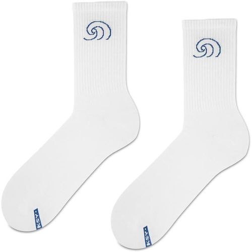 Zooksy Chaussettes Hautes Surf En Coton Colorées Originales Éléments Marins 36-40 Wave