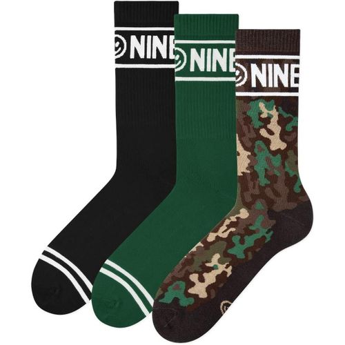 Zooksy Pack 3 Paires Chaussettes Sportives Nineties Antidérapantes 36-40 Camouflage Militaire