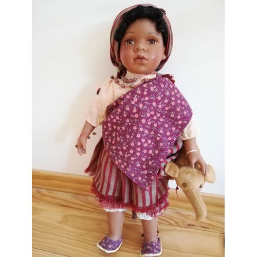 Trés Belle Poupée Doll De Collection Porcelaine, Ancienne, Comme Neuve
