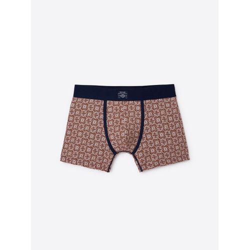 Boxer Fantaisie En Coton Biologique - Orange Brule - Xl
